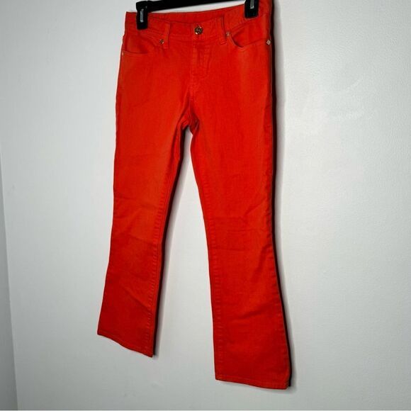 Tory Burch coral cropped jeans size 26 - Picture 4 of 8